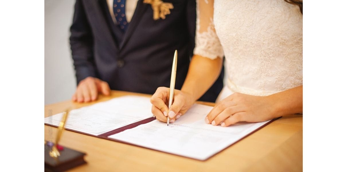 contrat de mariage cérémonie